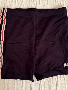 Everlast Black Athletic Shorts with Side Stripe